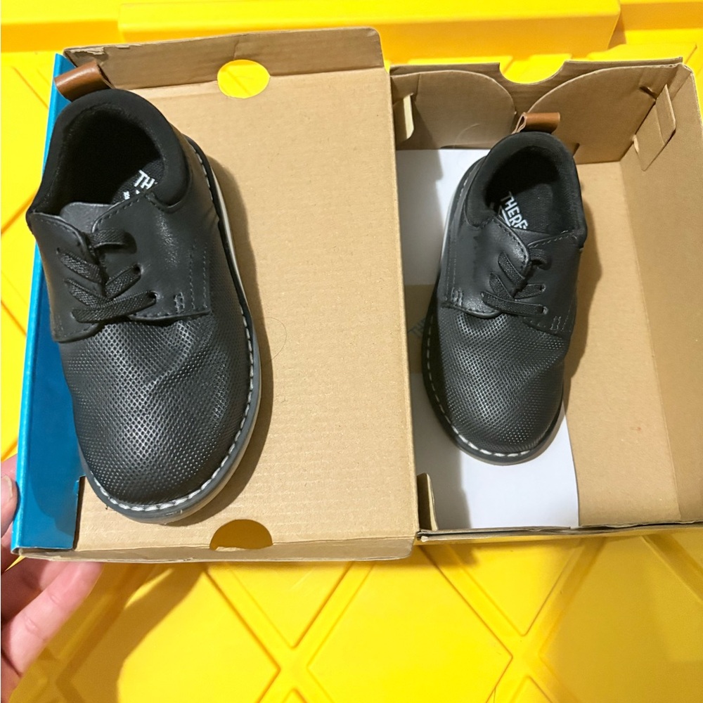 Classic Black Kids Dress Shoes